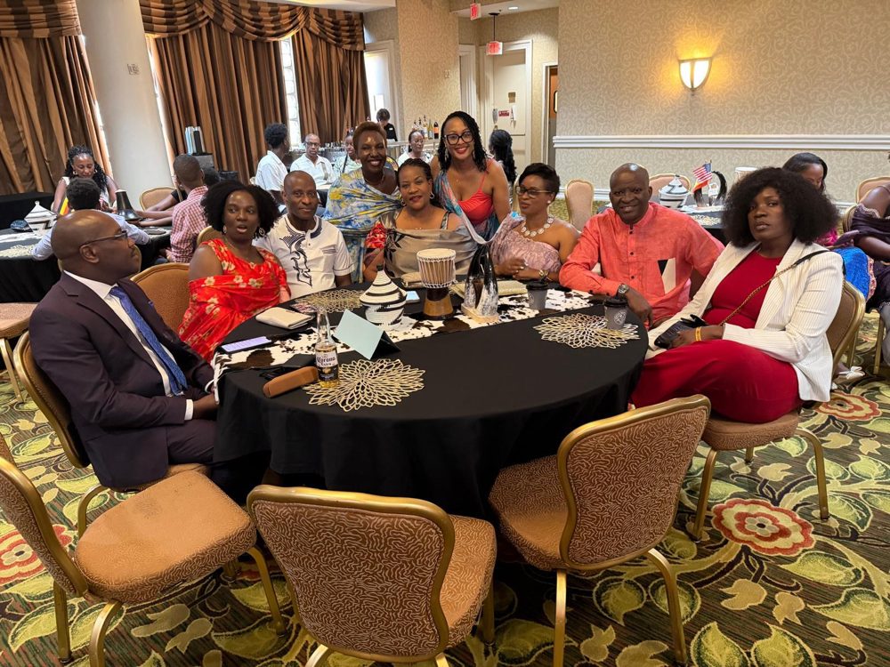 Guests seated at a diaspora banquet